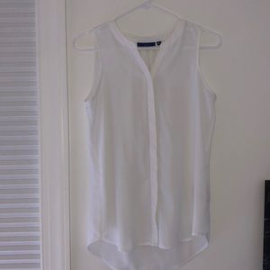 APT. 9 White Button Down Business Tank Top - Size XS